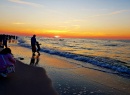 Zachód słońca plaża Dębki