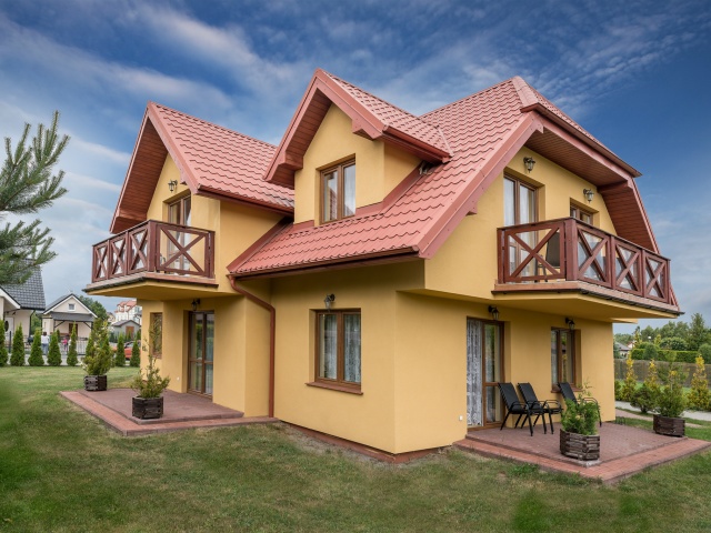 Villa Klaudia - tarasy apartamentu nr 1 oraz balkon apartamentu nr 4 i 3