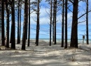 Przejście na plażę u ujścia rzeki Piaśnicy