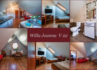 Willa Joanna V 22 pokój z aneksem kuchennym, łazienką i sypialnią