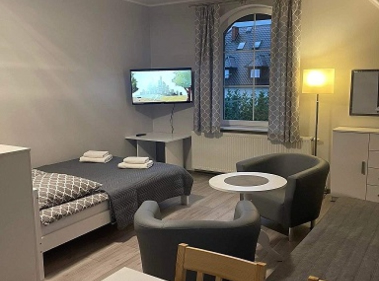 Róża Wiatrów Dębki Apartament nr 12-14 duży pokój z aneksem?v=1.0
