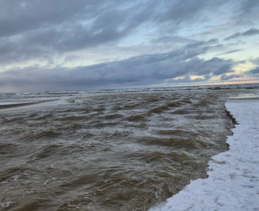 Dębki &ndash; zima nad Bałtykiem